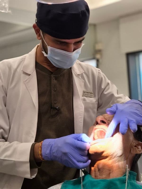 Dr. Pratik Pipalia focused on precision implant care